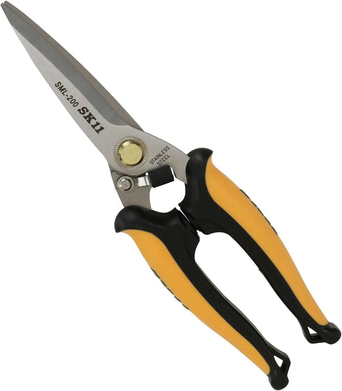 SK11 SML-200 All-Purpose Scissors, Long, For Work, Carpentry and Outdoor Use...
