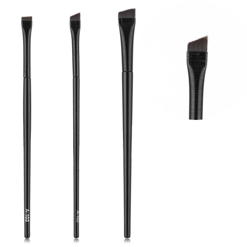 3 Pcs Fine Angled Eyeliner Brush Thin Eyebrow Brush Set Precision Gel Eye Liner Brush Brow Tint Brush Fine Angled Tinting Brushes Ultra Thin Slant...