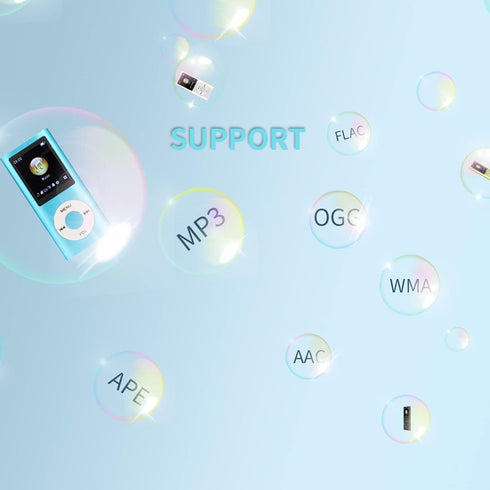 MP3 Music Player, MP3 Player, Portable MP3 Players, Slim 1.8 Inch LCD Screen, with Earphone, Supports MP3, WMA, FLAC, APE, AAC, OGG and ACELP, Sup...