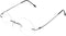 Fuisetaea Round Rimless Frame Reading Glasses for Men Women +2.50 Titanium Alloy Lightweight Readers Eyeglasses...