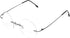 Fuisetaea Round Rimless Frame Reading Glasses for Men Women +2.50 Titanium Alloy Lightweight Readers Eyeglasses...