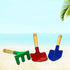 Kids Gardening Tools Set, 6PCS Gardening Tools for Kids Metal with Sturdy Wooden Handle Safe Gardening Tools 8" Children Beach Sandbox Toy...
