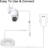 Power Extension Cable 16.5ft, 2.1mm x 5.5mm Plug Compatible with 12V DC Adapter Cord for CCTV Security Camera, IP Camera, Standalone DVR(16.5ft Wh...