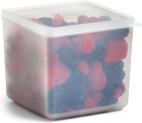 W&P Freezer Cubes | Reclaim Your Freezer With Tidy Stackable Frozen Food Containers | 40oz | Freezer safe, BPA Free, Dishwasher Safe, Microwave Sa...