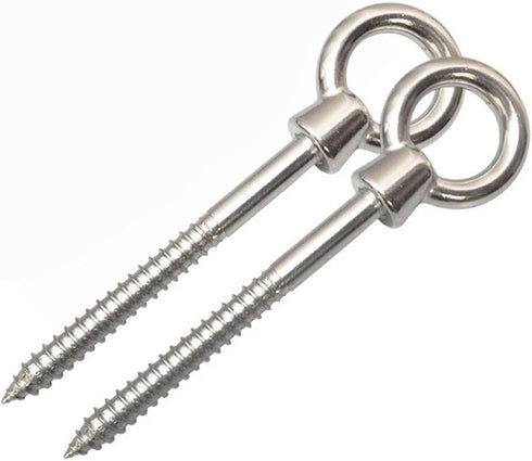 Hammock Hanging Kit, 2 Pack Hammock Chair Hook eye Hooks Heavy Duty Hooks Stainless Steel Hammock Hook Carabiner Set Swing Hardware for Hanging Yo...