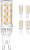 G9 LED Bulb Dimmable 4W, 40 Watt T4 G9 Halogen Equivalent, 3000K Soft Warm White, 120V Flicker Free, LED Bulbs Bi Pin Base Chandelier Lighting 450...