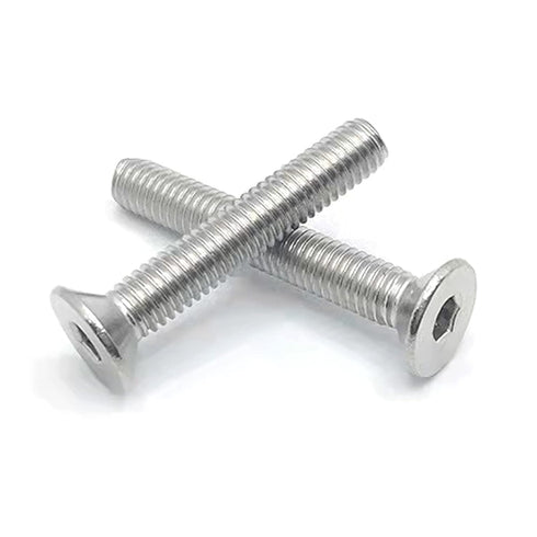 M10-1.5 x 55mm Flat Head Socket Cap Screws Bolts, Stainless Steel 18-8 (304), Bright Finish, Allen Socket Drive,Machine Screws Inner Hex Screw Fas...