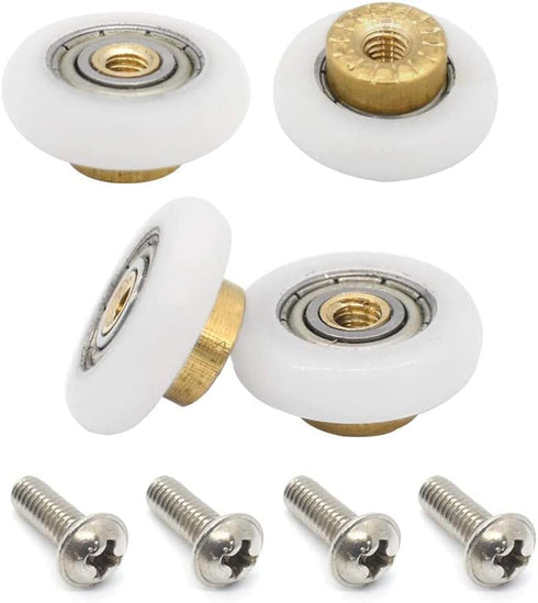 4X Replacement Shower Door Rollers/Runners/Wheels 19mm Diameter...