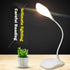 LED Table Lamp,Portable Eye-Protected Flexible Gooseneck Small Desk Lights for Dorm Study Office Bedroom-USB or 3 AA Batteries Powered -Not Includ...