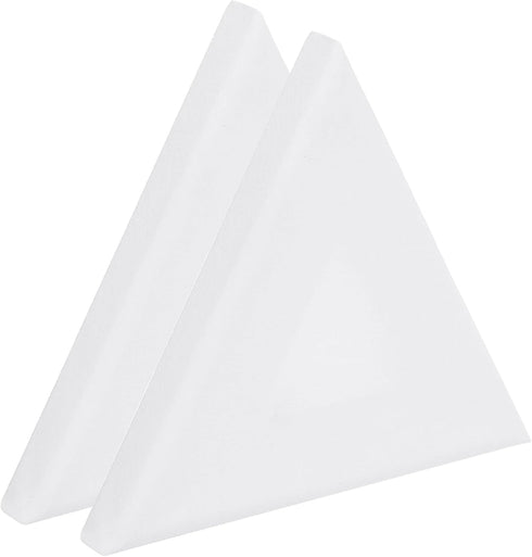 PATIKIL Paint Canvases for Painting, 2 Pack 6x5 Inch Triangle Wood Frame Stretched Blank Art Canvas Board Panels for Acrylic, Oil, Tempera Paintin...