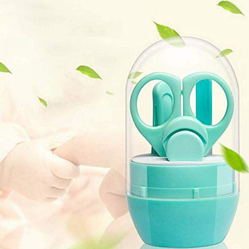 Baby Manicure Set, 4-in-1 Baby Grooming Kit, Premium Stainless Steel, Baby Nail Clippers, Scissor, File & Tweezer, Baby Nail Care Kit for Newborn,...