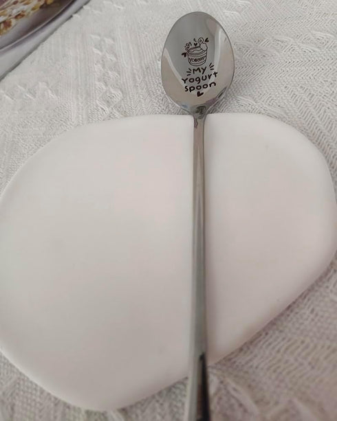 My Yogurt Spoon Gift for Yogurt Lover Women Men Birthday Christmas Gift for Son Sister Yogurt Spoons Gifts for Husband Mom Grandma Funny Engraved ...