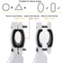 Bicycle Adjustable Aluminium Alloy Bike Bicycle Kickstand Side Kickstand Fit for 22" 24" 26"- White...