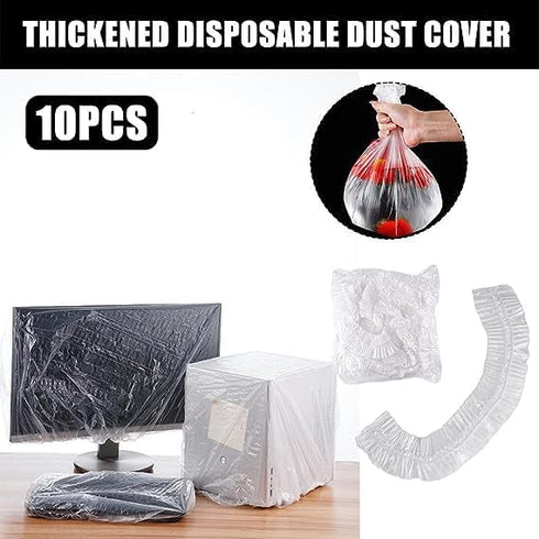 10 Pcs Thickened Disposable Dust Cover,Clear Kitchen Appliance Covers,Elastic Household Kitchen Appliance Universal Dustproof Protective Cover,for...