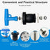 Mechanical Test, Seal & Cleanout Pipe Plug, 2-1/16" to 2-9/16" Expandable Rubber Plug Sewer Cleanout Cap Cover for DWV Testing, Boat Handle Drain ...