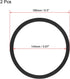 uxcell Black 6.5 Inch EVA Foam Speaker Edge Surround Rings Replacement Parts for Speaker Repair or DIY 2Pcs...