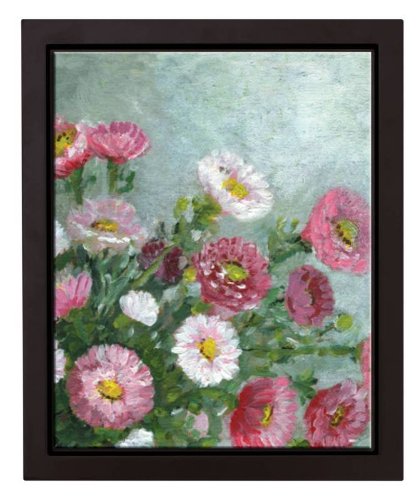 School Specialty 1389674 Canvas Float Frame, 8" x 10" x 3/4" Size, Gesso Black...