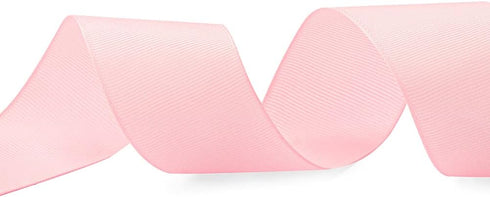 LIUYAXI 1-1/2" X 50 Yards Solid Pink Grosgrain Ribbon, Perfect for Crafts, Wedding Decor, DIY Hair Accessories, Sewing, Gift Package Wrapping and ...
