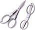 2 Pieces Stainless Steel Scissors Anti-Rust Folding Scissors Glasses-Shaped Mini Shear for Home and Travel Use...