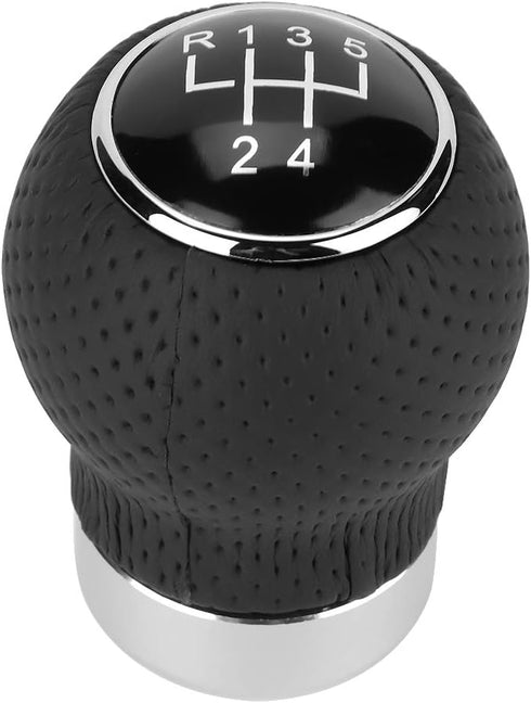 Shift Knob, Car 5 Speed 6 Speed Universal Round Leather Gear Shift Head Manual Transmission Gear Shift Knob Car Shift Knob Lever Shifter(5 Speed)...