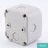Nineleaf Outdoor Electrical Box,Small Electrical Junction Box 3 1/4"X2 3/4"X2 1/4"(86X74X62Mm) Ip66,White,Surface Mount Junction Box with Cover,Wa...