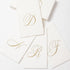 Caspari White Pearl Paper Linen Guest Towels, Monogram Initial Abstract, Pack of 24...