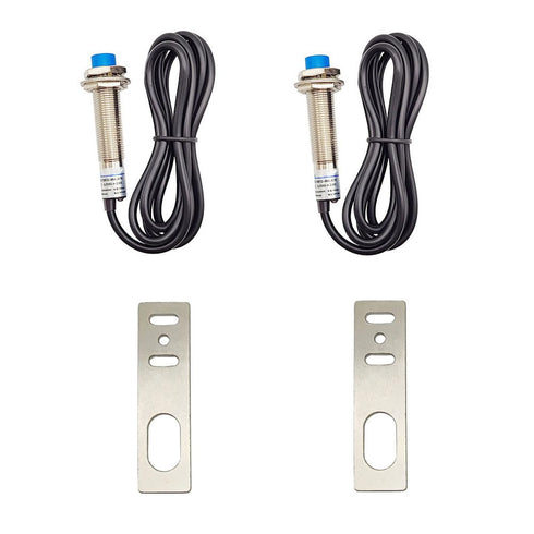 M12 Inductive Proximity Sensor LJ12A3-4-Z/BY Normally Open Detection Approach Switch PNP NO 3 Wire DC 6V-36V with I Type Bracket (2 Pack, PNP NO+I...