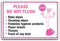 Restroom Reminder Metal Sign 12x8" Playful Toilet Mascot 'Do Not Flush' List - Pink Durable Bathroom Signage for Septic Tank Safety - Educational ...