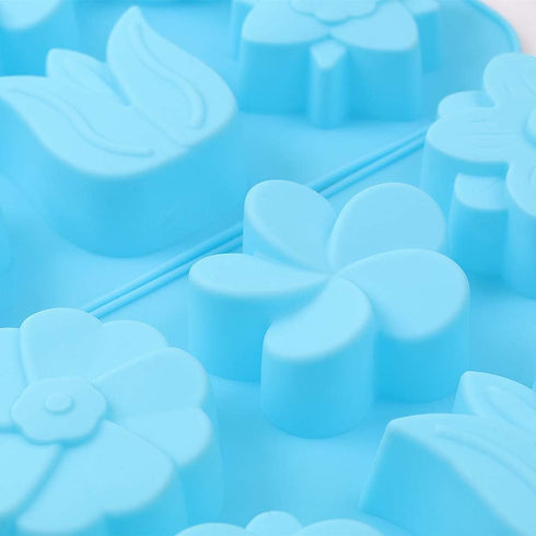 homEdge 6-Cavity Silicone Flowers Shap Mold, Set of 3PCS Non Stick Silicone Mixed Tulip, Daisy Mold for Candy Chocolate Jelly, Ice Cube – 6 Styles...