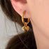 Gold Heart Earrings Bracelet Necklace Set for Women Girls Heart Dangle Drop Earrings Dainty Heart Pendant Choker Necklace Gold Plated Bangle Brace...