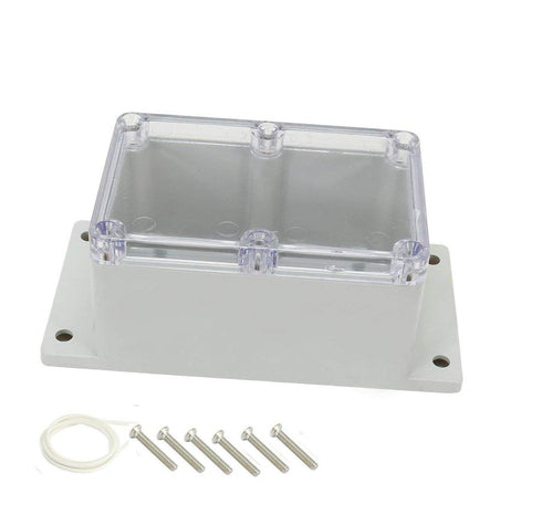 YXQ 161x82x64mm Junction Box Clear Cover IP65 Waterproof ABS Project Case Enclosure with Hole Cable Wire Connect Power Wall Hang(6.3 x 3.2 x 2.5 i...