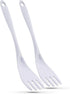 Ram-Pro Melamine Utensil White Fork Heavy Duty Kitchen Dinner Cutlery Cake Pastry Salad Flatware Table Forks for Home Kitchen or Restaurant Pack o...