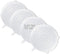 4 Pack Same Size Silicone Stretch Lids, Thicker Reusable Sturdy Silicone Container Cover, Expandable Food Storage Covers, Dishwasher and Freezer S...