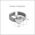 Vintage Layered Loving Heart Statement Ring for Women Girls Silvery Expandable Adjustable Open Wrap Twisted Finger Rings Comfort Fit Retro Promise...