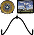 Wall Mount Metal Display Stand, Black Easel Plate Display Photo Holder Stand, Displays Picture Frames, Decorative Plates, Tablet and Art, Home Dec...
