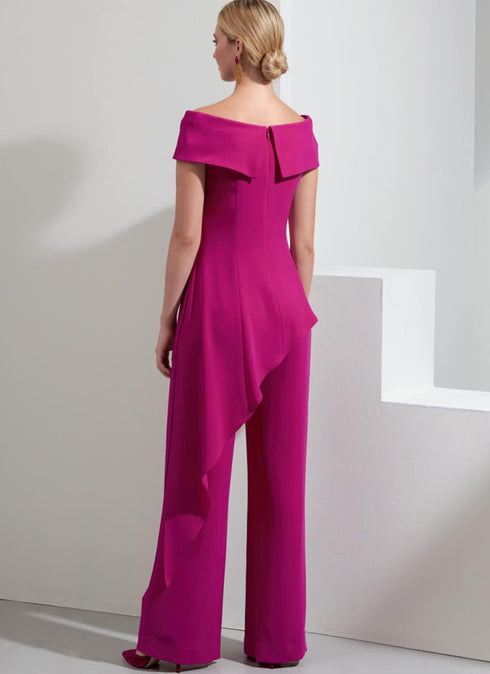 Vogue Misses' Petite Top and Wide Leg Pants Sewing Pattern Kit, Code V1869, Sizes 16-18-20-22-24, Multicolor...