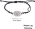 Metatron's Cube Bracelet For Women Men Stainless Steel Geometry Hollow Out Style Charm Angel Seal Circle Star Of David Pendant Double Rope Bracele...