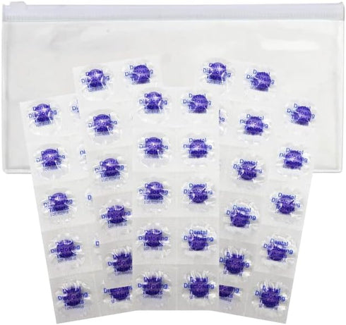 Dental Disclosing Tablets for Kids and Adults - Individually Wrapped Plaque Disclosing Tablets for Teeth, Safe & Effective Two-Tone Dental Cleanin...