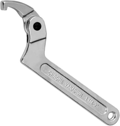 1-1/4 "-3" Coilover Spanner Wrench, Flat Head Adjustable Wrench Hook Type C Multifunctional Open-end Spanner Repair Shock Absorber Round nut Screw...