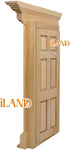 iLAND Dollhouse Door on 1:12 Scale, Miniature Door w/Handle & Knocker (Neoclassical Mini Door)...