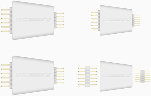 Litcessory V3 to V4 Lightstrip Adapter for Philips Hue Lightstrip Plus (4 Pack, White)...