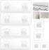 8 PCS Shower Caddy Adhesive Sticker Hook Replacement Hooks Mount for Shower Basket Bathroom Shelf Soap Dish Holder for Kitchen Strip Storage Shelv...