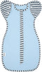 Baby Blanket Sack with Arms Free Design,Transition to Arms Free Wearable for Newborn Girl and Boy,Medium 3-6Months, Blue...