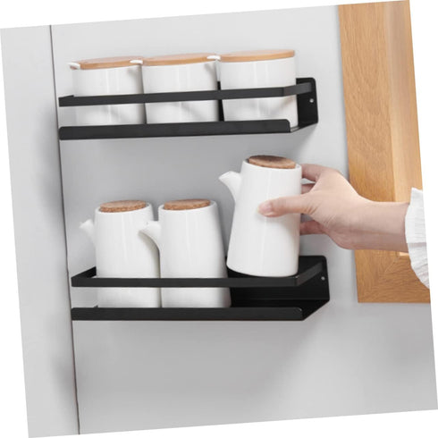1pc Shelf Garage Organization Refrigerator Stand Magnetic Spice Rack for Refrigerator Fridge Stand Wall-mounted Rack Shower Toothbrush Holder Stai...