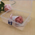 3pcs Clear Plastic Organizer Container Box, Containers Storage Box with Snap-Tight Closure Latch for Small Crafts,Jewelry Making & Sewing Crafts (...