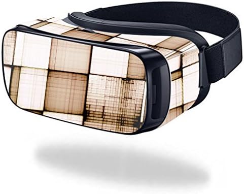 MightySkins Skin Compatible with Samsung Gear VR (Original) Cover wrap Sticker Skins Vintage Blocks......