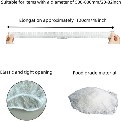 30PCS Disposable Furniture Dust Cover Large Dust Cover Clear Plastic Universal Small Kitchen Appliance Covers Dustproof with Elastic for Small App...