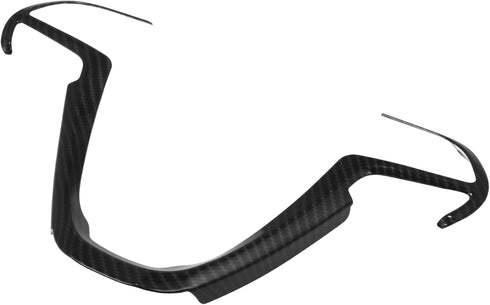 X AUTOHAUX ABS Plastic Carbon Fiber Pattern Black Interior Steering Wheel Cover Trim for Jeep Cherokee KL Grand Cherokee 2014-2020 Inner Decoratio...