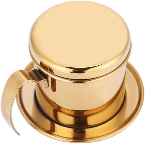 Stainless Steel Vietnamese Coffee Maker Filters Drip Coffee Filter Vietnamese Coffee Drip Filter Coffee Maker Pot Single Serving Cup Coffee Infuse...