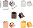 PandaHall 30pcs 5 Colors Brass Ring Blanks Pad Rectangle Ring Pad Adjustable Finger Ring Base for Embellishment Jewelry Making...